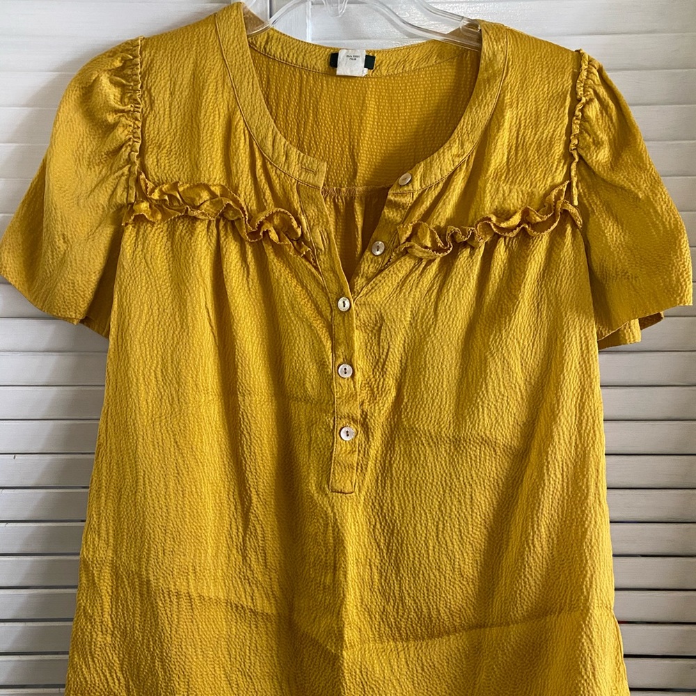 Golden silk shirt